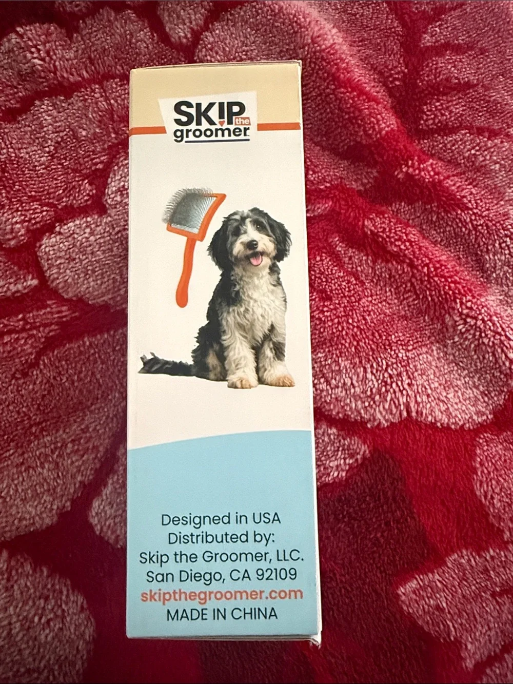 New skip the groomer Orange Slicker Brush for Dogs